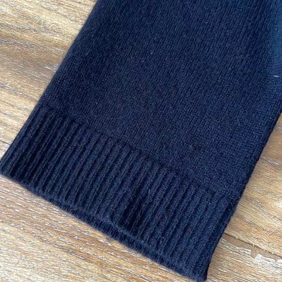 Zadig & Voltaire Paloma 100% Cashmere and Goat Leather Open Front Cardigan - Picture 4 of 13